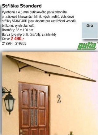 Vchodová stříška