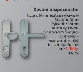 Kování Tower Cobra