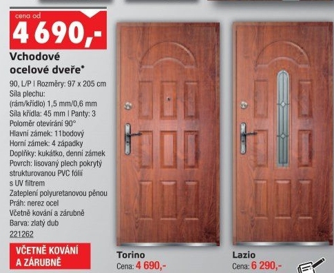 Vchodové dveře ocelové