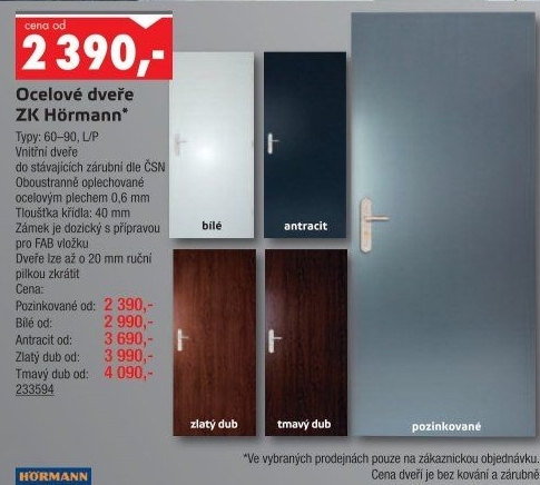 Interiérové dveře Hörmann