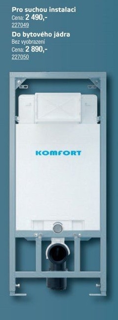 Předstěnový instalační systém pro WC Komfort