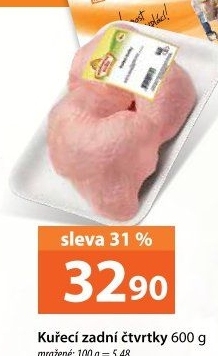 Kuřecí čtvrtky mražené Vodňanské kuře