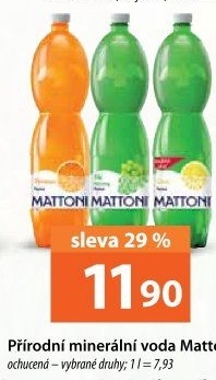 Ochucená voda Mattoni