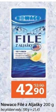 Filé z Aljašky mražené Nowaco