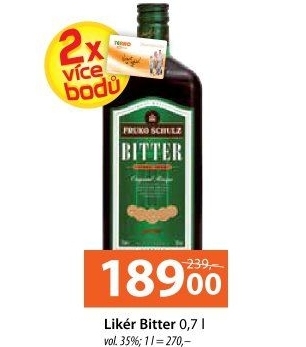 Likér Bitter Fruko Schulz