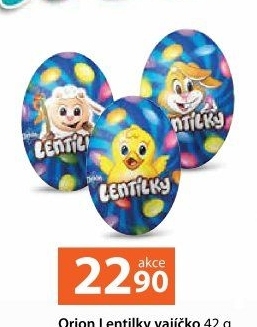 Čokoládové vajíčko s lentilkami Orion