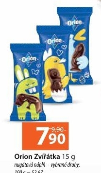 Zvířátka s nugátovou náplní Orion