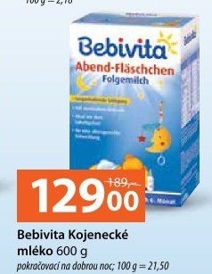 Kojenecké mléko na dobrou noc Bebivita