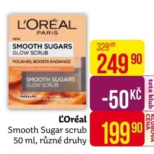 Peeling pleťový Smooth Sugars Crubs L'