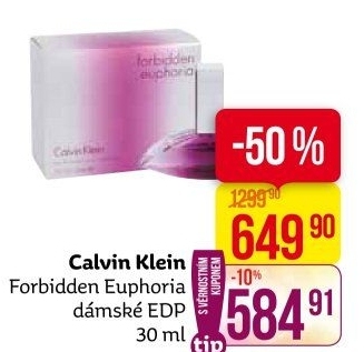 Parfémovaná voda dámská Euphoria Forbidden Calvin Klein
