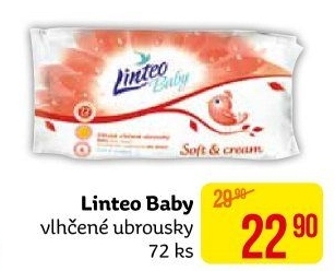 Vlhčené ubrousky dětské Linteo Baby