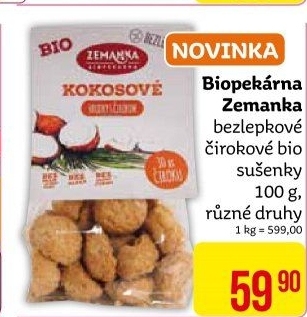 Sušenky čirokové bio bez lepku Biopekárna Zemanka