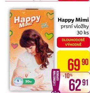 Prsní vložky Happy Mimi
