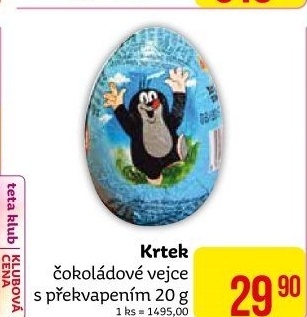 Čokoládové vajíčkos překvapením