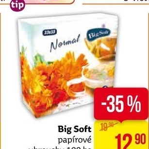 Ubrousky papírové Normal Big Soft