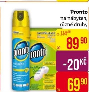 Čisticí prostředky na nábytek Pronto