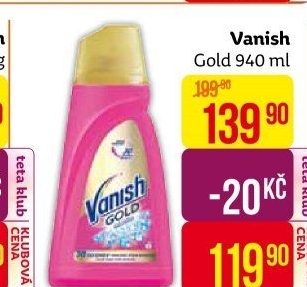 Odstraňovač skvrn gelový Gold Oxi Action Vanish