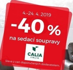 -40% na sedací soupravy Calia