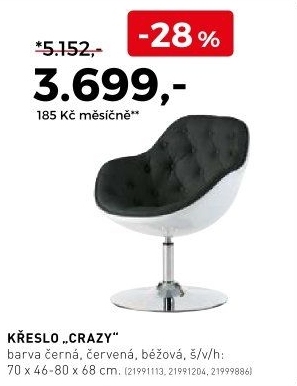 Křeslo Crazy