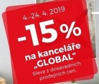 -15% na kanceláře Global