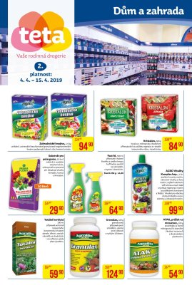 akční leták Teta drogerie 4.4.2019-15.4.2019