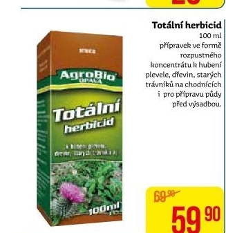 Postřik proti plevelu Totální herbicid AgroBio
