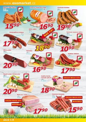 akční leták ESO MARKET 10.4.2019-21.4.2019