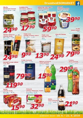 akční leták ESO MARKET 10.4.2019-21.4.2019