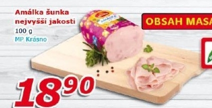 Šunka Amálka nejvyšší jakosti Krásno