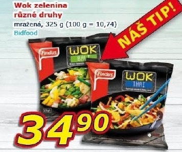 Zeleninová směs mražené Wok Findus
