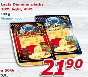 Sýr Light 30% Lacki Dammer