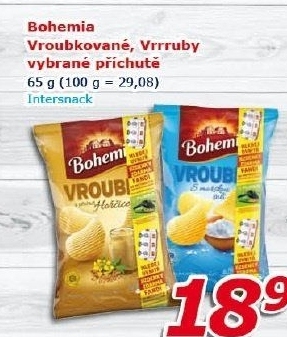 Chipsy vroubkované Bohemia Chips