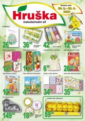 akční leták Hruška 25.2.2019-28.4.2019