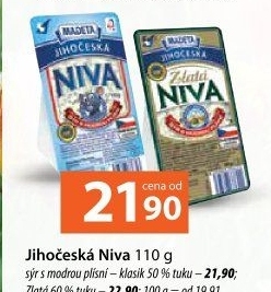 Sýr Niva Jihočeská 50% Madeta