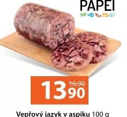 Vepřový jazyk v aspiku Lahůdky Papei