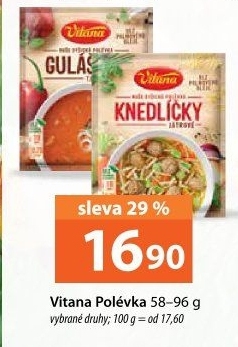 Instantní polévky Vitana