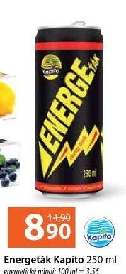 Energetický nápoj Energeťák Kapíto
