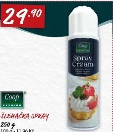 Šlehačka ve spreji Coop Premium