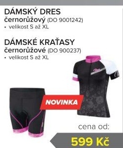 Dámský dres - černorůžový