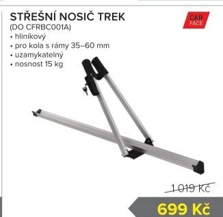 Střešní nosič kol CarFace Trek
