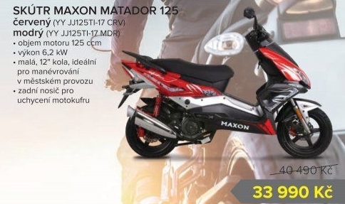 Skútr Maxon Matador 125