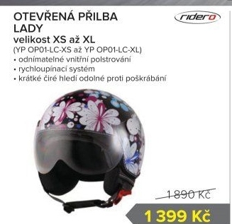 Helma na motocykl Ridero