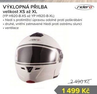 Helma na motocykl Ridero