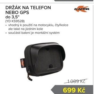 Držák na telefon na motocykl Kappa