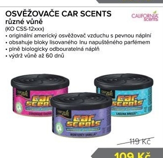 Osvěžovač vzduchu do auta Car Scents
