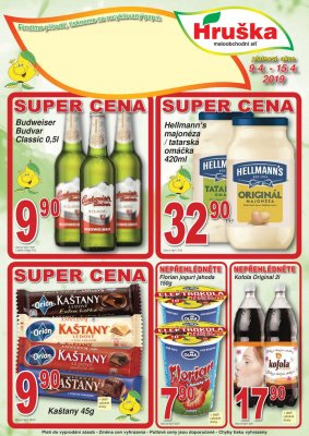 akční leták Hruška 9.4.2019-15.4.2019