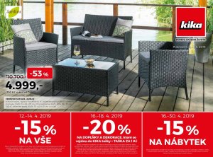 akční leták Kika nábytek 11.4.2019-7.5.2019
