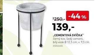 Cementová svíčka