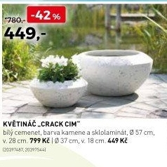 Květináč Crack CIM 449