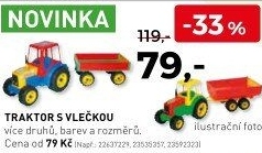 Traktor s vlečkou